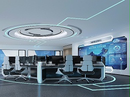 万睿科技智能办公室设计_科技办公楼设计效果图片