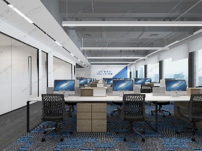 坪山办公室装修 | 轻盈柔和的空间氛围，极简而充满能力感