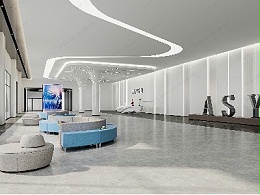 小型办公室前厅设计效果图_深圳装饰设计有限公司