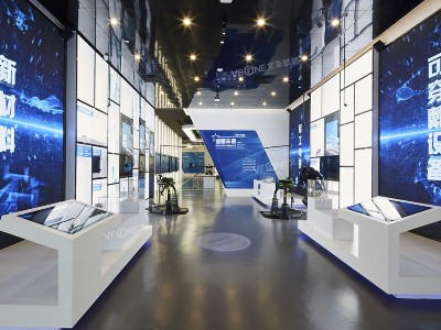 深圳展厅装修设计-特色数字展厅实景图-科技风展厅设计