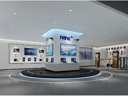 办公室展厅设计-深圳宝安室内展厅设计效果图-南亿科技展厅装修