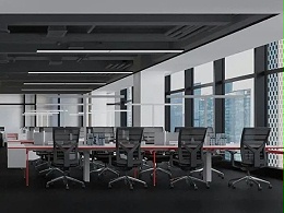 深圳南山高端办公室设计-合续科技办公室装修案例-科技现代风，环保企业的新式表达