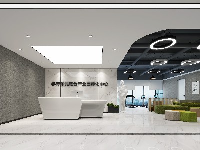深圳靠谱装修公司精心设计_现代高级的办公室室内装修