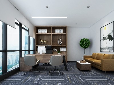 深圳靠谱装修公司精心设计_现代高级的办公室室内装修